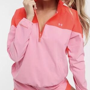 Under Armour | Pink track jacket- large